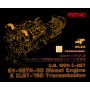 Meng 1/35 U.S. M911 C-HET 8V-92TA-90 Diesel Engine & CLBT-750 Transmission (Resin)