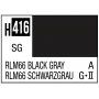 Mr Hobby Aqueous Color H416 Semi Gloss RLM66 Black Gray German Luftwaffe Aircraft 10ml Bottle