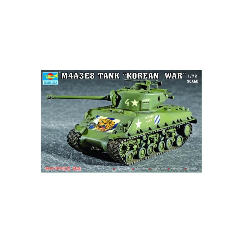 TSM-7229 1/72 M4A3E8 Tank w/T80 Tracks