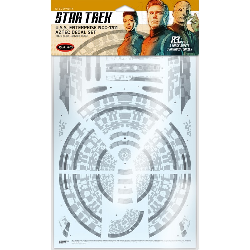 PLLMKA042 1/1000 Star Trek Discovery U.S.S. Enterprise Decal