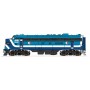 699103 EMD FP7 Phase I - Standard DC -- Commission de Transport Montreal CTCUM (2-tone blue, white)