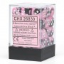 Black-Pink/White 12mm d6 Dice Block (36 Dice)
