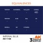 AK Interactive 3G Acrylic Imperial Blue 17ml