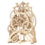 Mechanical Wood Models Pendulum Clock - with wind-up spring