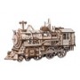 Mechanical Wood Models Steam Locomotive - with wind-up spring