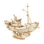 Classic 3D Wood Puzzles Fishing Ship