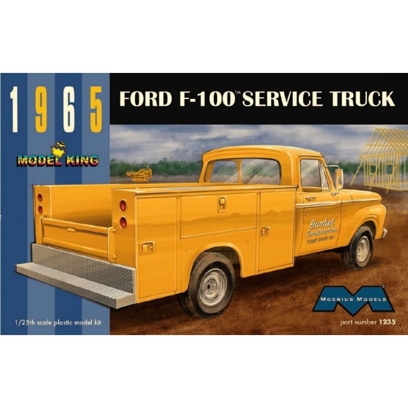 Moebius Models 1965 Ford F 100 Service Truck 1 25 MOE1235