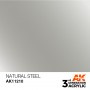 AK Interactive 3rd Gen Acrylic Natural Steel 17ml