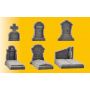 HO Deco-Set Tombstones 6/