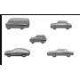 5 x  1:1200 SCALE AUTOMOBILES, PLA 93401