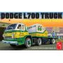 AMT1368 1:25 1966 Dodge L700 Truck W/ Flatbed Racing Trailer