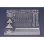 BOR BD-012 MASK CUTTING MAT (GEOMETRIC LINES) STAINLESS STEEL