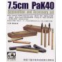 AFV AF35075 PAK 40 AMMO and  CASES (1/35)