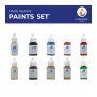 ART277PACK12 MARIE-JEANNE PAINT SET (10 BOTTLES) MODELS 22175, 22180