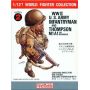 FineMolds 1/12 WWII U.S. Infantry Man and  Thompson M1A1 Figure Kit