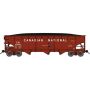 N scale 70-Ton Offset-Side 3-Bay Hopper w/Load - Ready to Run Bluford Shops no. CN 324736