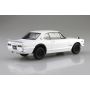 Aoshima 1/24 SNAP CAR KPGC10 SKYLINE HT 2000GT-R 1971 White