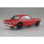 Aoshima 1/24 SNAP CAR KPGC10 SKYLINE HT 2000GT-R 1970 Red