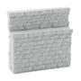 Single-Track Railroad Bridge Stone Abutment - Low - Resin Casting -- Approximate dimensions: 3-1/8 x 3/4 x 3"  7.9 x 1.9 x 7.6cm