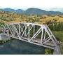 Arched Pratt Truss Railroad Bridge -- Single-Track - Kit - 23 x 3-1/16 x 5-1/4"  58.4 x 7.8 x 13.3cm HO