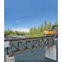 109' Single-Track Pratt Deck Truss Railroad Bridge -- Kit - 15 x 2-5/8 x 3-1/8"  38.1 x 6.6 x 7.9cm HO