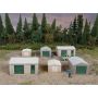 Metal Yard Shed -- Kit - Set of 2 each of 3 styles HO