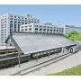 Train Shed with Clear Roof -- Kit: 22-3/8 x 11-9/16 x 6-1/4"  56.8 x 29.3 x 15.8cm HO