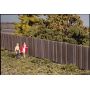 Wood Fence - Kit -- 15"  37.5cm Sections - Total Length: 45"  113cm - Height: 1"  2.5cm pkg(3) HO