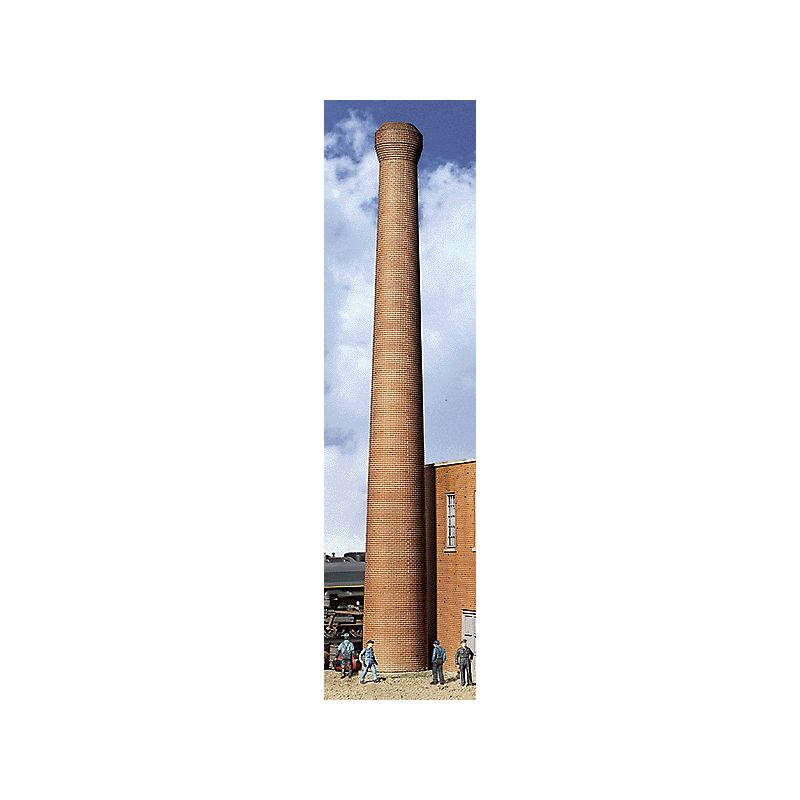 One-Piece Brick Smokestack -- pkg(2) - Assembled - 1-1/4 x 10-1/4