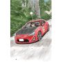 Aoshima 1/24 MF GHOST 3, Katagiri Kanata Zn6 Toyota86 Comics Vol.9 The Peninsula Manazuru Ver.