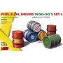 MiniArt 1/24 Fuel & Oil Drums 1930-50’S Set 1. German Type