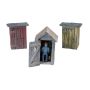 3 OUTHOUSES & MAN SC DETAILS