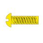H816 Hob-Bits(R) 2-56 Roundhead Screws - Brass, pkg(5) -- 1/2
