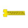 H832 Hob-Bits(R) 1-72 Fillister Head Screws - Brass, pkg(5) -- 1/2 Long