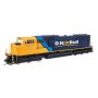 EMD SD75I - ESU(R) Sound & DCC -- Ontario Northland 2100 (blue, yellow, black)