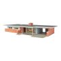 Mid-Century Modern Home -- Kit - 9-7/16 x 5-5/32 x 1-15/16" 23.9 x 13 x 4.9cm