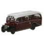 N scale 	1939 Bedford OB Bus Coach - Assembled -- Edinburgh (maroon, white)