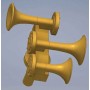 688 Nathan K3 Air Horn K3LAR2 -- Brass