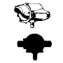 206 Steam Loco Headlight (Brass Castings) -- Standard (Wing-Style Numberboards)