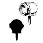 207 Steam Loco Headlight (Brass Castings) -- Plain