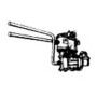 347 Steam Loco Air Compressor (Brass Casting) -- Cross Compound Standard Strainer w/Pipes