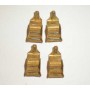 356 Heavyweight Passenger Car Steps -- Unpainted Brass Casting pkg(4)