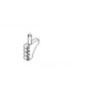 480 Steam Loco Piping Brackets (Brass Castings - Cored for .020" Wire) -- Four-Hole Style