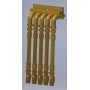 685 5-Line MU Cables -- Brass pkg(4)