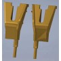 687 DW Rerailer -- Brass 1 Left & 1 Right