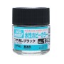 H12 Mr Hobby Aqueous Color H12 Flat Black 10ml Bottle