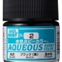 H2 Mr Hobby Aqueous Color H2 Gloss Black 10ml Bottle