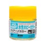 H91 Mr Hobby Aqueous Color H91 Gloss Clear Yellow 10ml Bottle