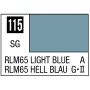 C115 Mr Hobby Mr. Color 115 - RLM65 Light Blue (Semi-Gloss/Aircraft) - 10ml