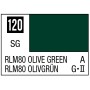 C120 Mr Hobby Mr. Color 120 - RLM80 Olive Green (Semi-Gloss/Aircraft) - 10ml